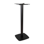 Boston Poseur Height Table Base Small Square Radius Edges Black