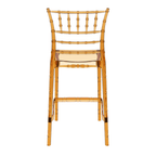 Chiavari Bar Stool 65 Amber Transparent Back