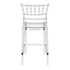 Chiavari Bar Stool 65 Clear Transparent Back