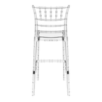 Chiavari Bar Stool 75 Clear Transparent Back