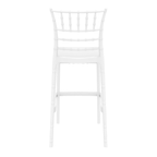 Chiavari Bar Stool 75 Glossy White Back