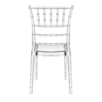 Chiavari Side Chair Clear Transparent Back