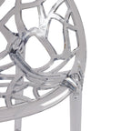 Crystal armchair clear transparent detail