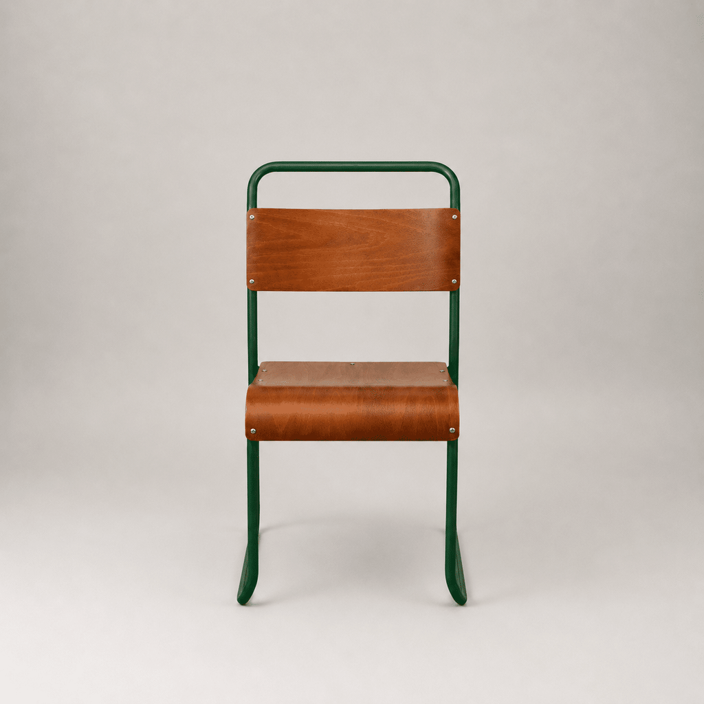 Retro canteen chair – Dark green