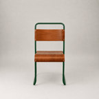 Retro canteen chair – Dark green