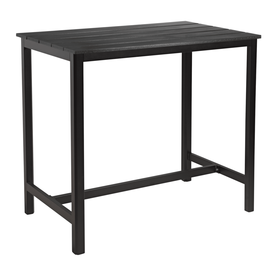 EKO Rectangular Poseur Table - Black – Eden Contract