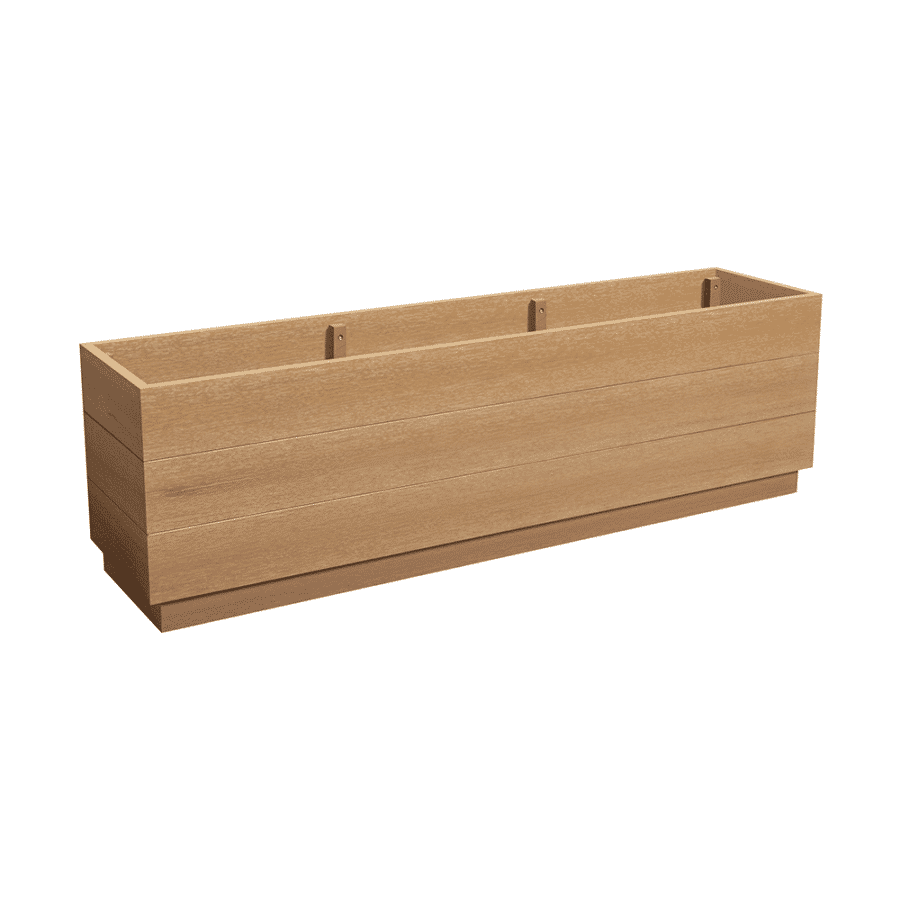 Eko Large Planter Low Aged Oak