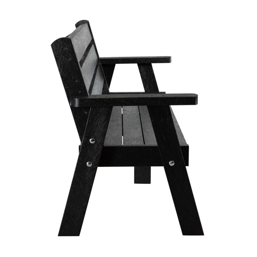 EKO Park Bench 3 Seater Side