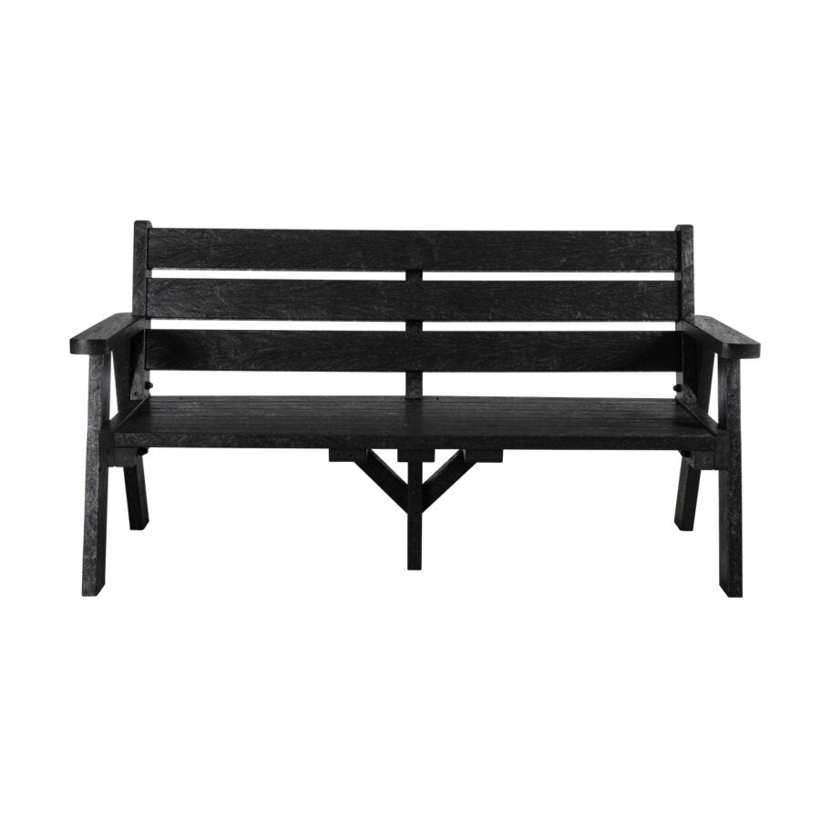 EKO Park Bench 3 Seater Side