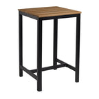 EKO Square Poseur Table - Aged Golden Oak