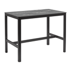 Extrema Black Marble 'Textured' - Black Mid Height Table