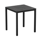 EXTREMA  Metallic Anthracite 4 Leg Dining Table - Black