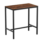 EXTREMA Copper Textured 4 Leg Bar Height Table - Black