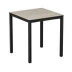 EXTREMA Cement Textured 4 Leg Dining Table - Black
