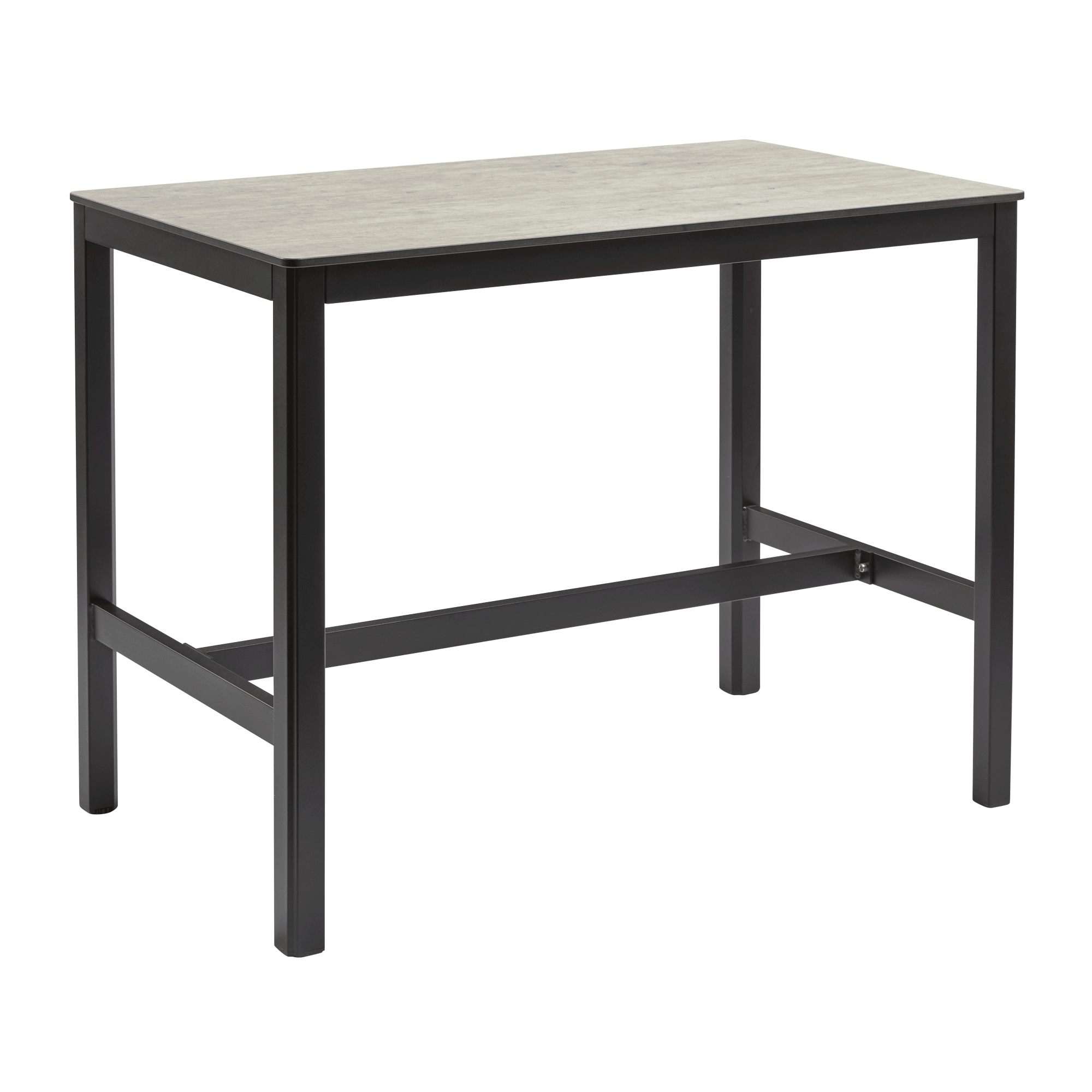 Extrema Cement 'Textured' - Black Mid Height Troy Table