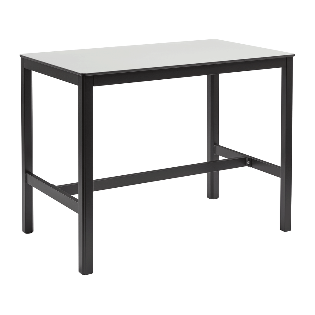 Extrema White - Black Mid Height Table