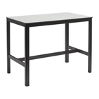 Extrema White - Black Mid Height Table