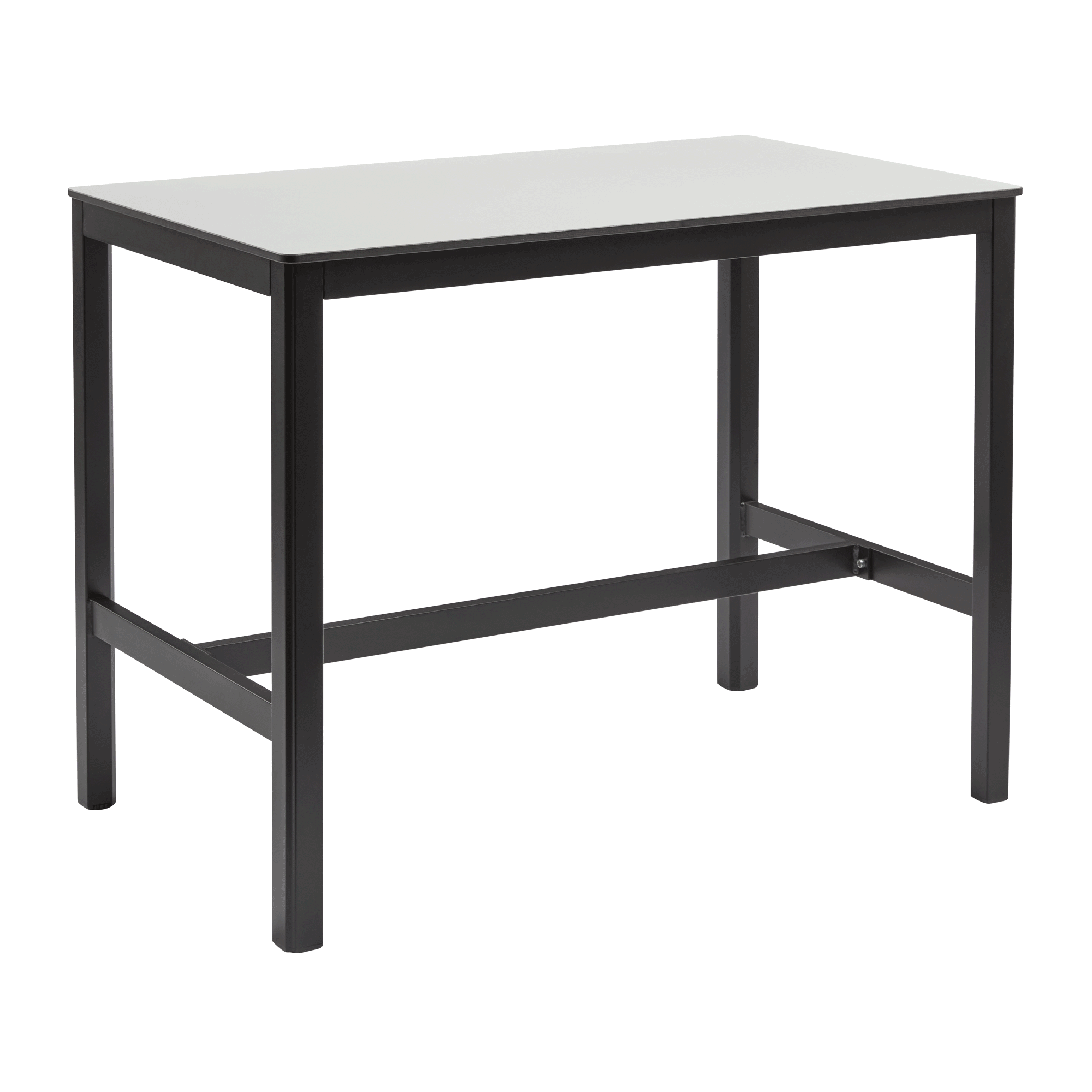 Extrema White - Black Mid Height Table