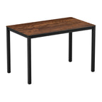 EXTREMA  Copper Textured 4 Leg Dining Table - Black