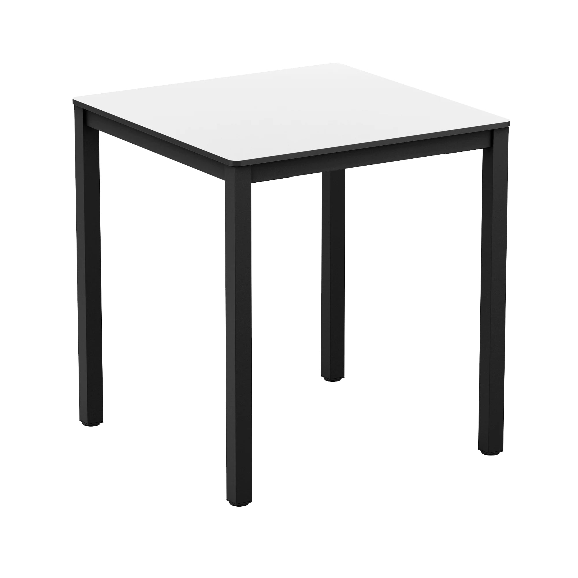 EXTREMA White 4 Leg Dining Table - Black