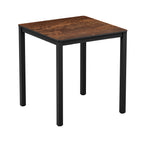 EXTREMA  Copper Textured 4 Leg Dining Table - Black