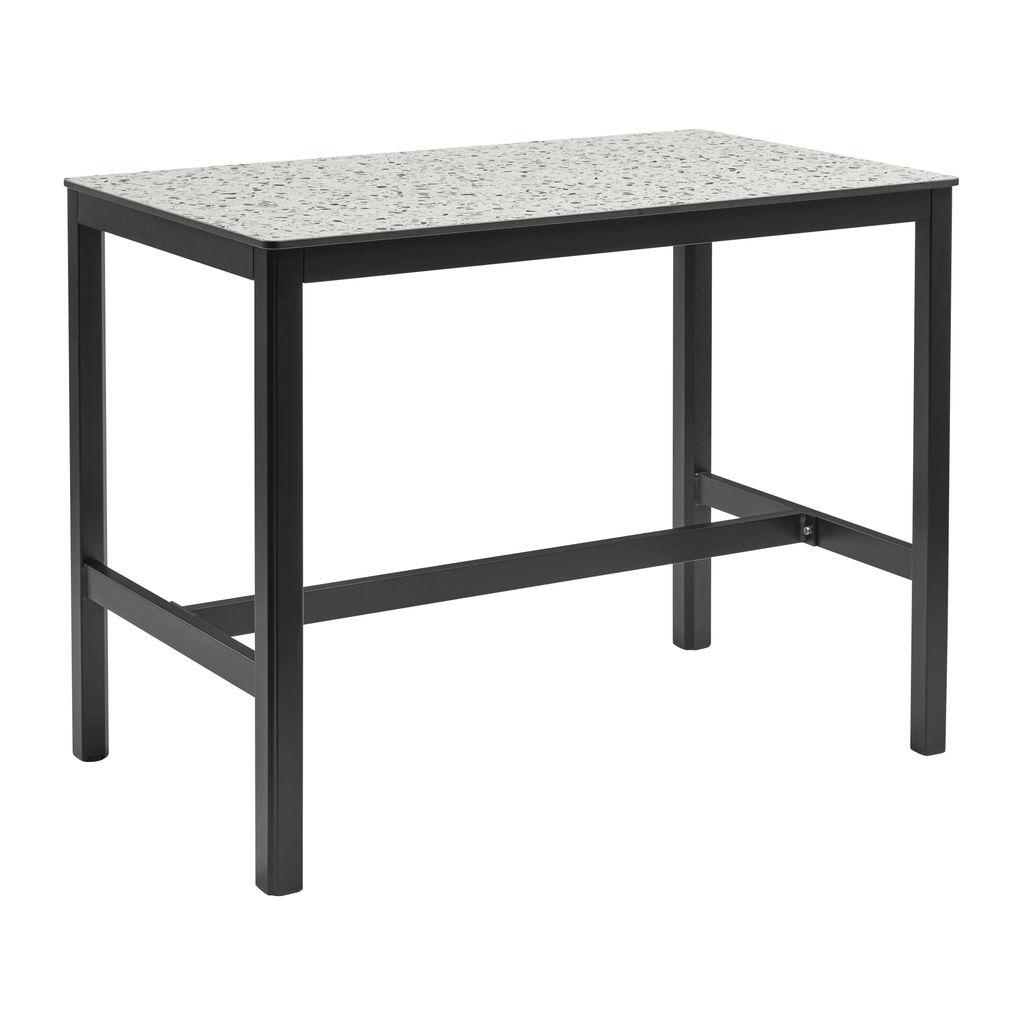 Extrema Mixed Terrazzo - Black Mid Height Table