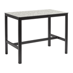 Extrema Mixed Terrazzo - Black Mid Height Table