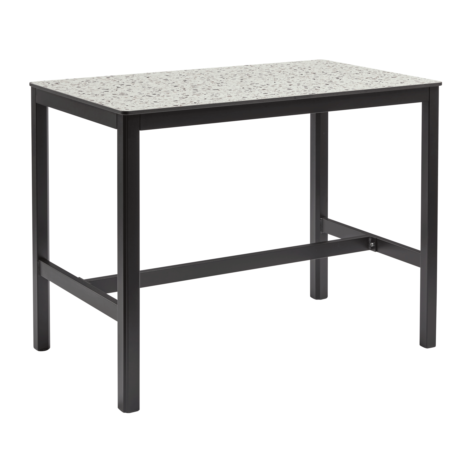 Extrema Mixed Terrazzo - Black Mid Height Table