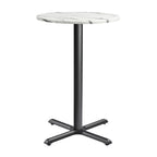 ENDURATOP Complete Bar Height Table - FLAT Auto-Adjust - Carrara Marble