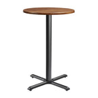 enduratop complete bar height flat auto adjust natural wood round 70cm dia za.3076ct