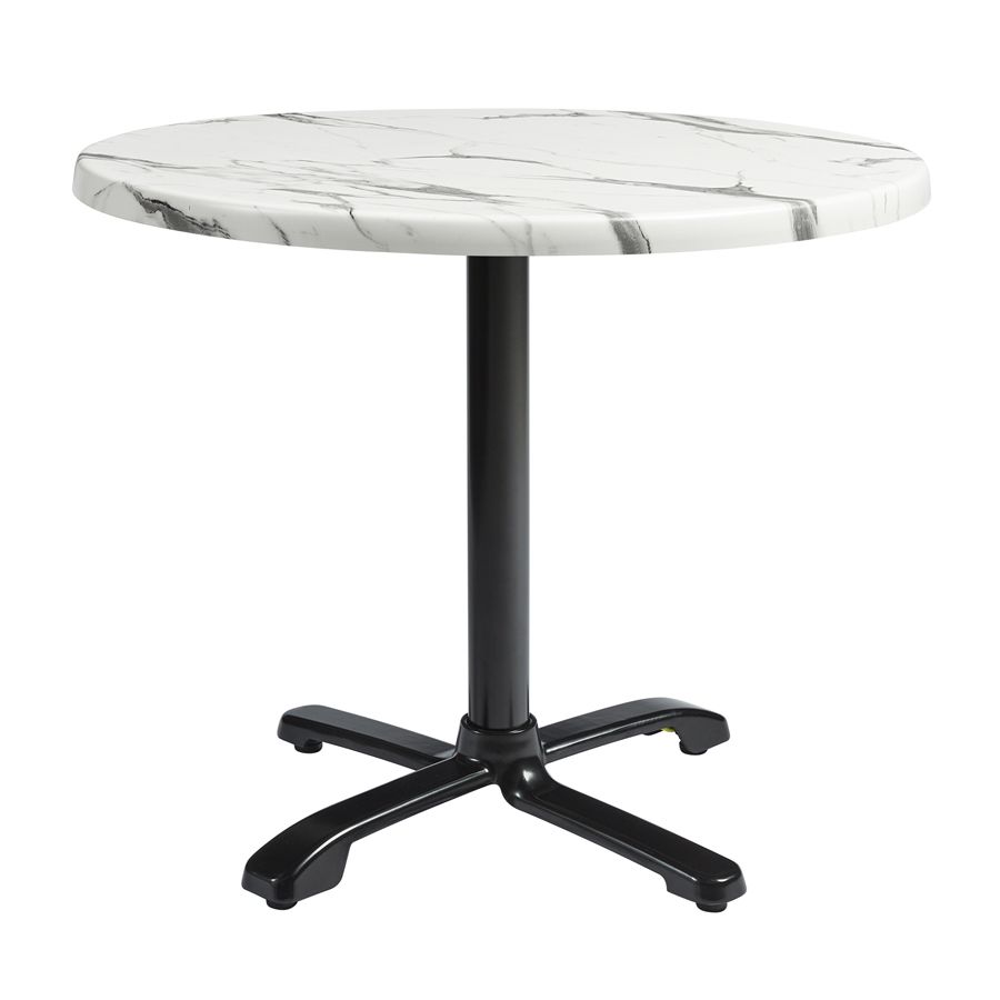 enduratop complete dining flip top flat auto adjust carrara marble round 60cm dia za.3012ct
