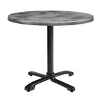 enduratop complete dining flip top flat auto adjust cement round 60cm dia za.3018ct