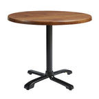 enduratop complete dining flip top flat auto adjust natural wood round 60cm dia za.3030ct