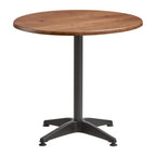 Enduratop Dining Height Table Round Natural Wood Alby Table Base