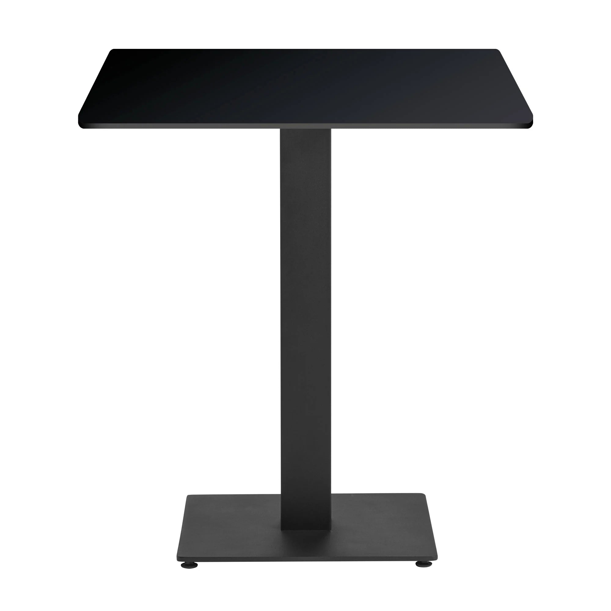 Extrema Complete Dining Table - Black with Boston Sleek Black Base
