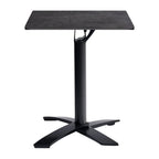 Extrema Complete Dining Table - Metallic Anthracite with Spaceguard Deluxe Black Flip Top Base