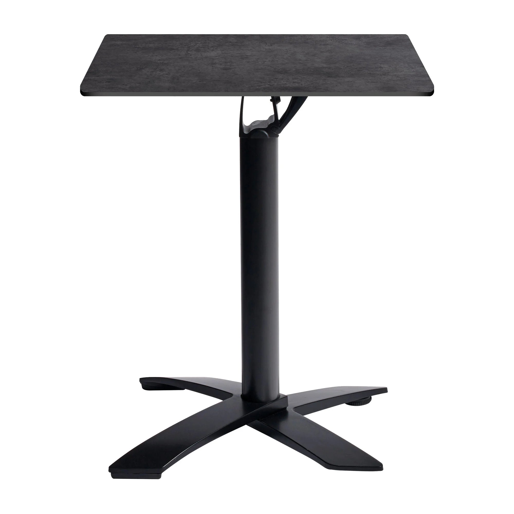 Extrema Complete Dining Table - Metallic Anthracite with Spaceguard Deluxe Black Flip Top Base