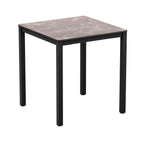 EXTREMA Marble 4 Leg Dining Table - Black - Square