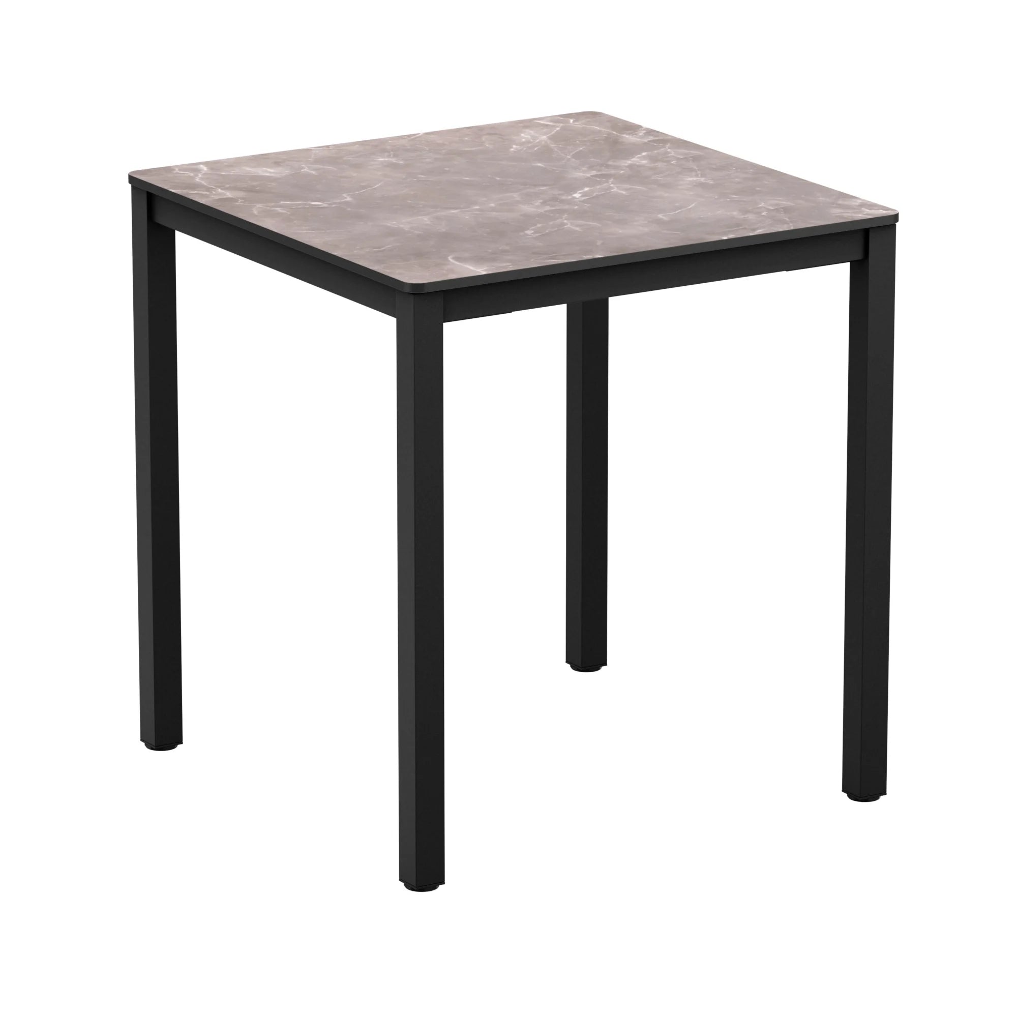 EXTREMA Marble 4 Leg Dining Table - Black - Square