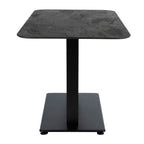 Extrema Premium Dining Height Table Rectangular Black Moon Anzio Rectangular Base Side