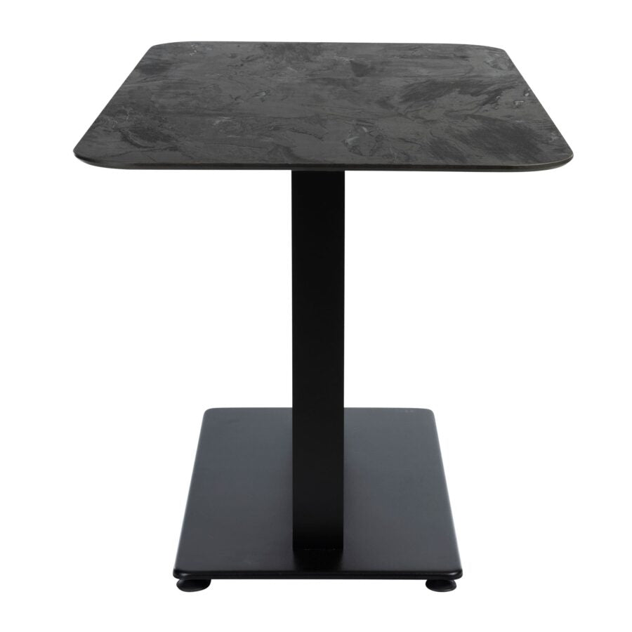 Extrema Premium Dining Height Table Rectangular Black Moon Anzio Rectangular Base Side