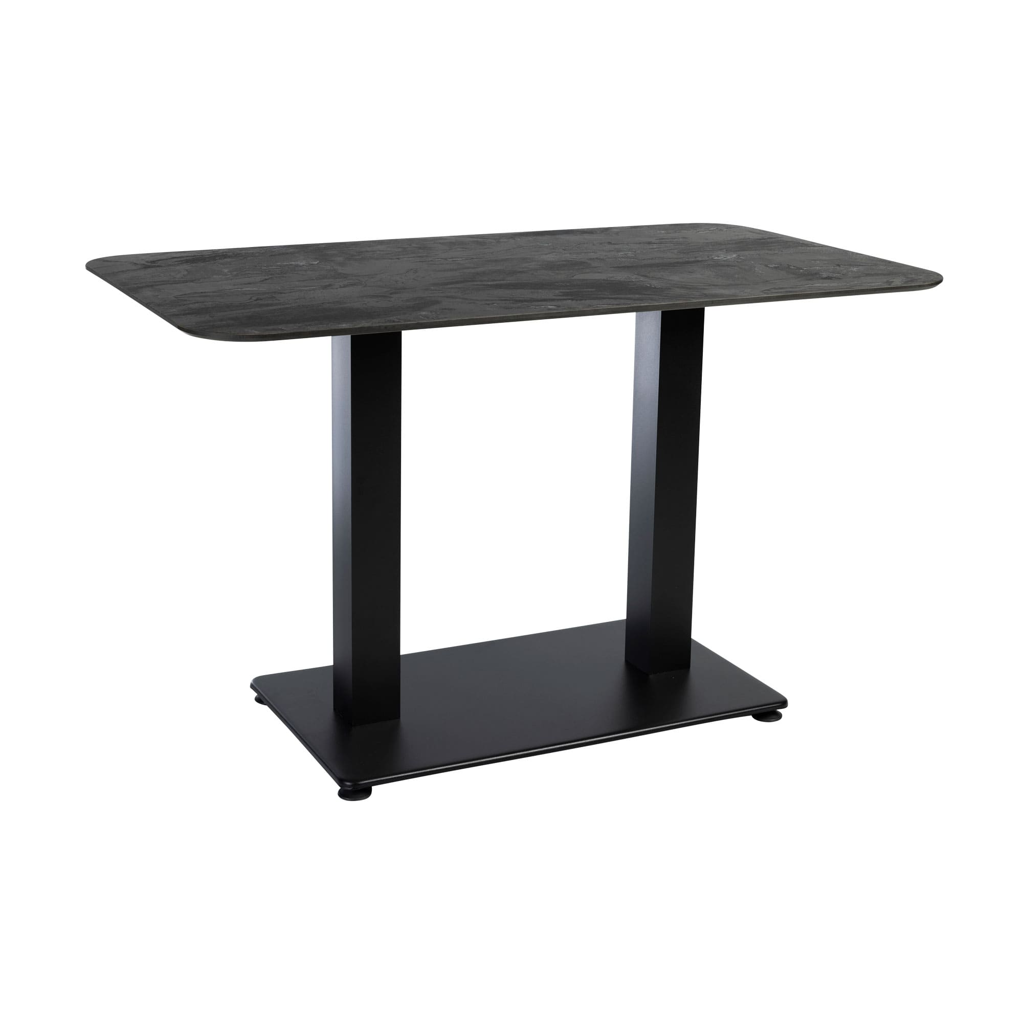 Extrema Premium Complete Dining Table - Black Moon with Anzio Black Base