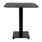 Extrema Premium Dining Height Table Square Black Moon Anzio Small Square Base Side