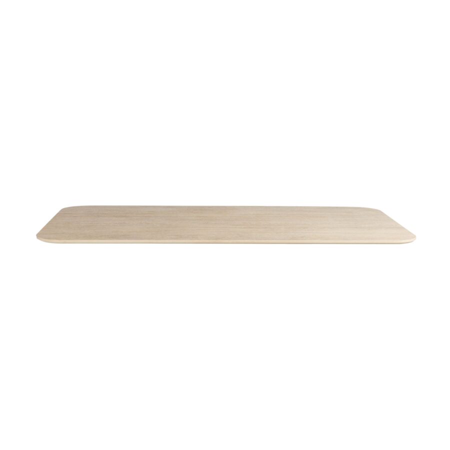 Extrema Premium Rectangular Table Top Beige Travertine Side