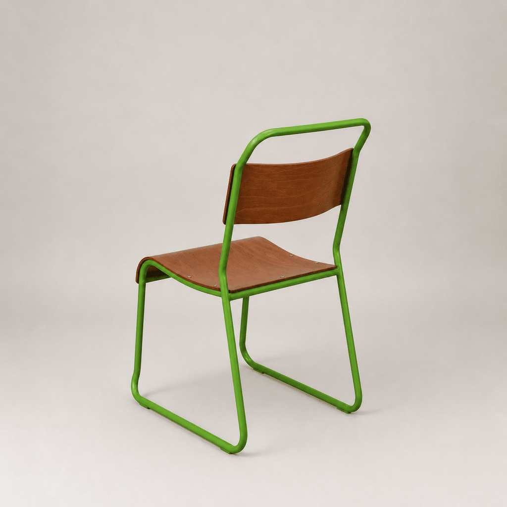 Retro canteen chair – Green