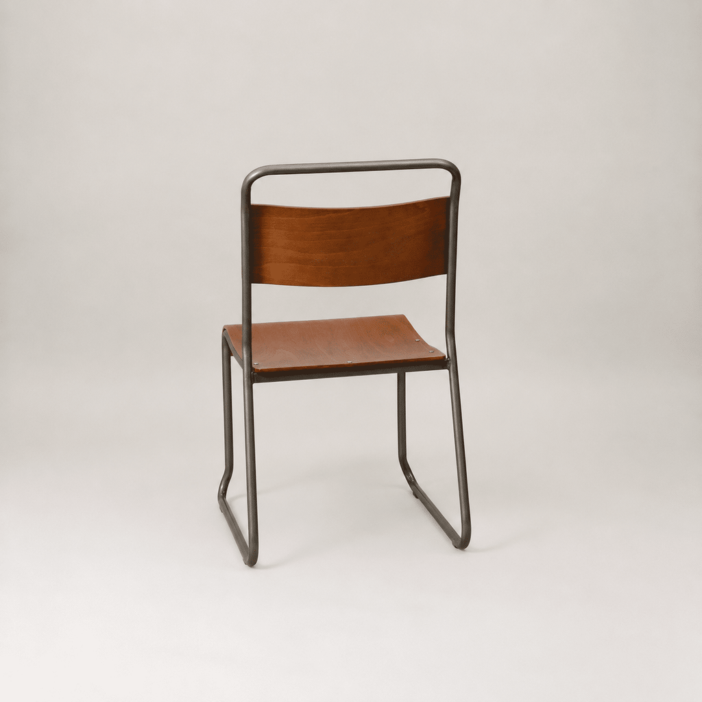 Retro canteen chair – gunmetal