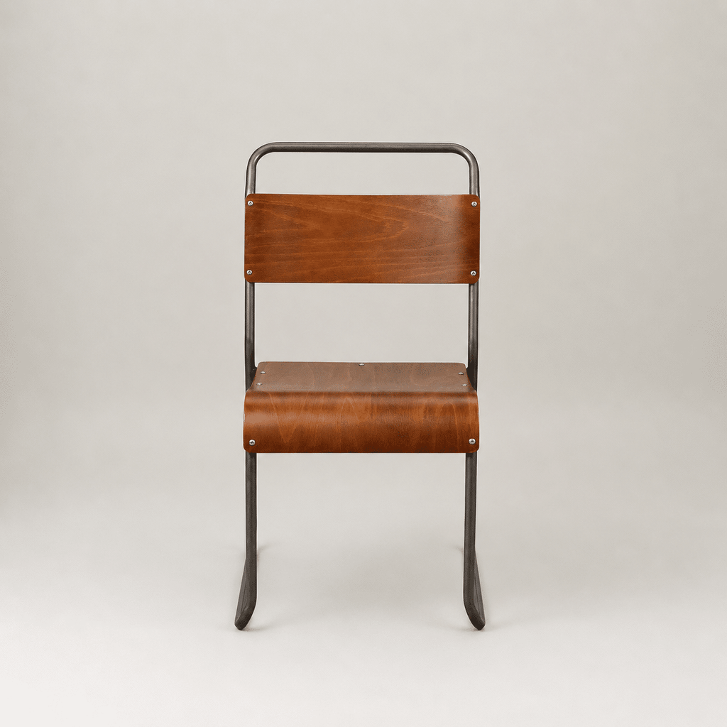 Retro canteen chair – gunmetal