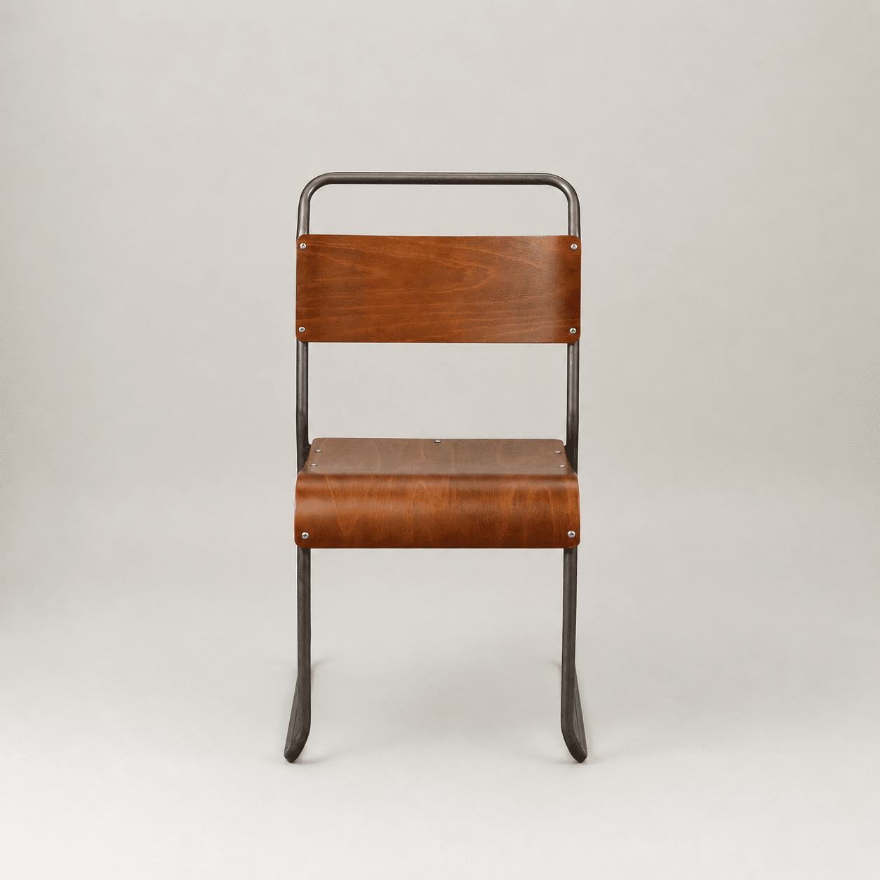 Retro canteen chair – gunmetal