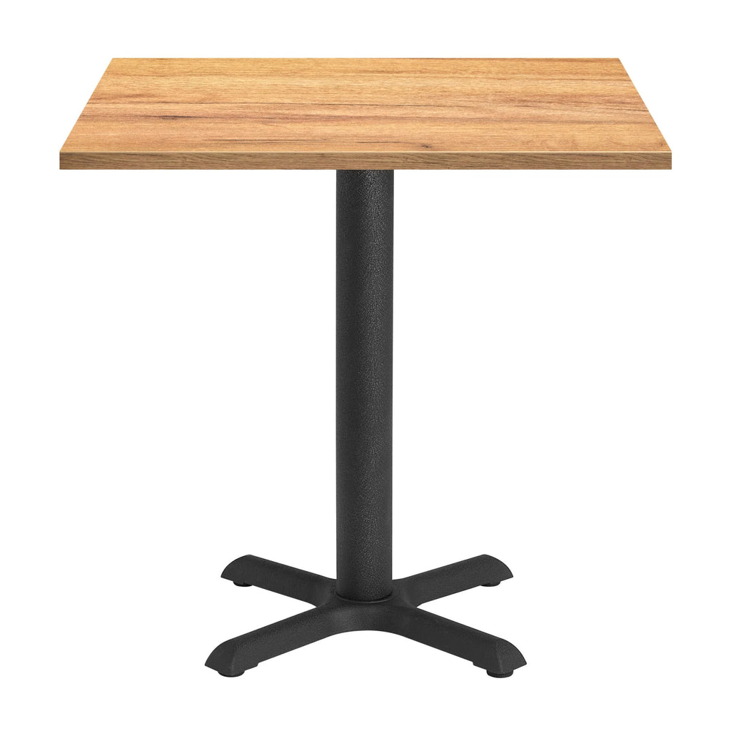 Holz Complete Dining Table- Golden Oak with Chicago Black Base