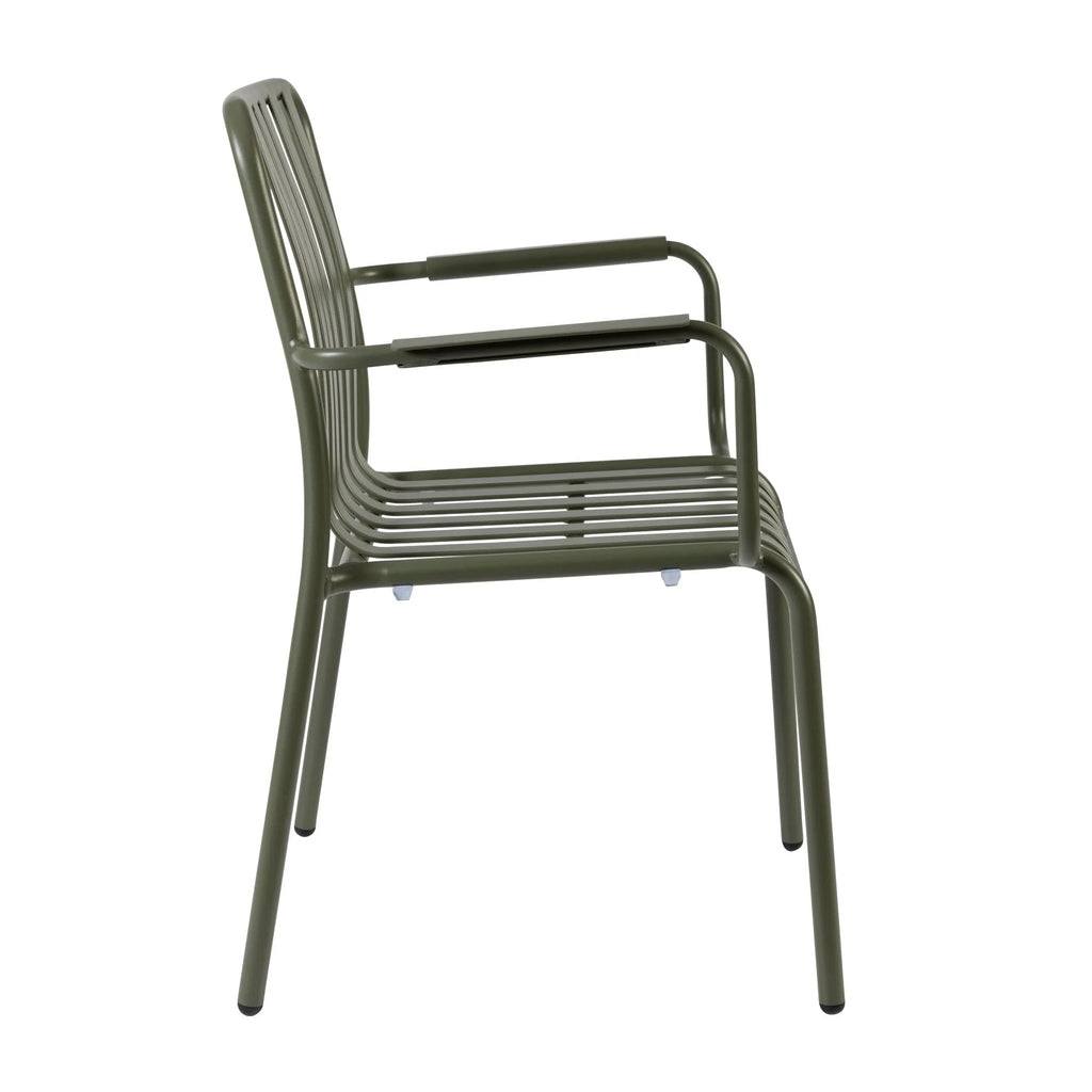 Henley Armchair Pine Green Side